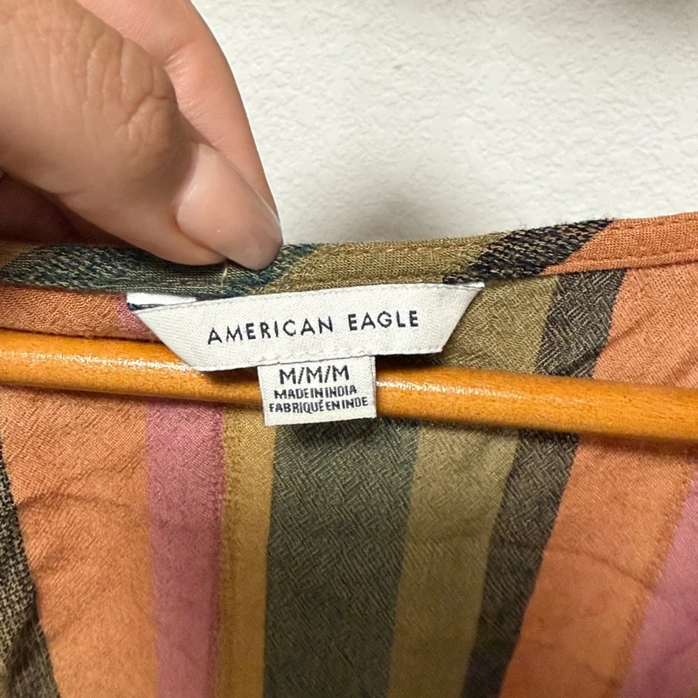 American Eagle Outfitters Multicolor Striped Top - Picture 2 of 2